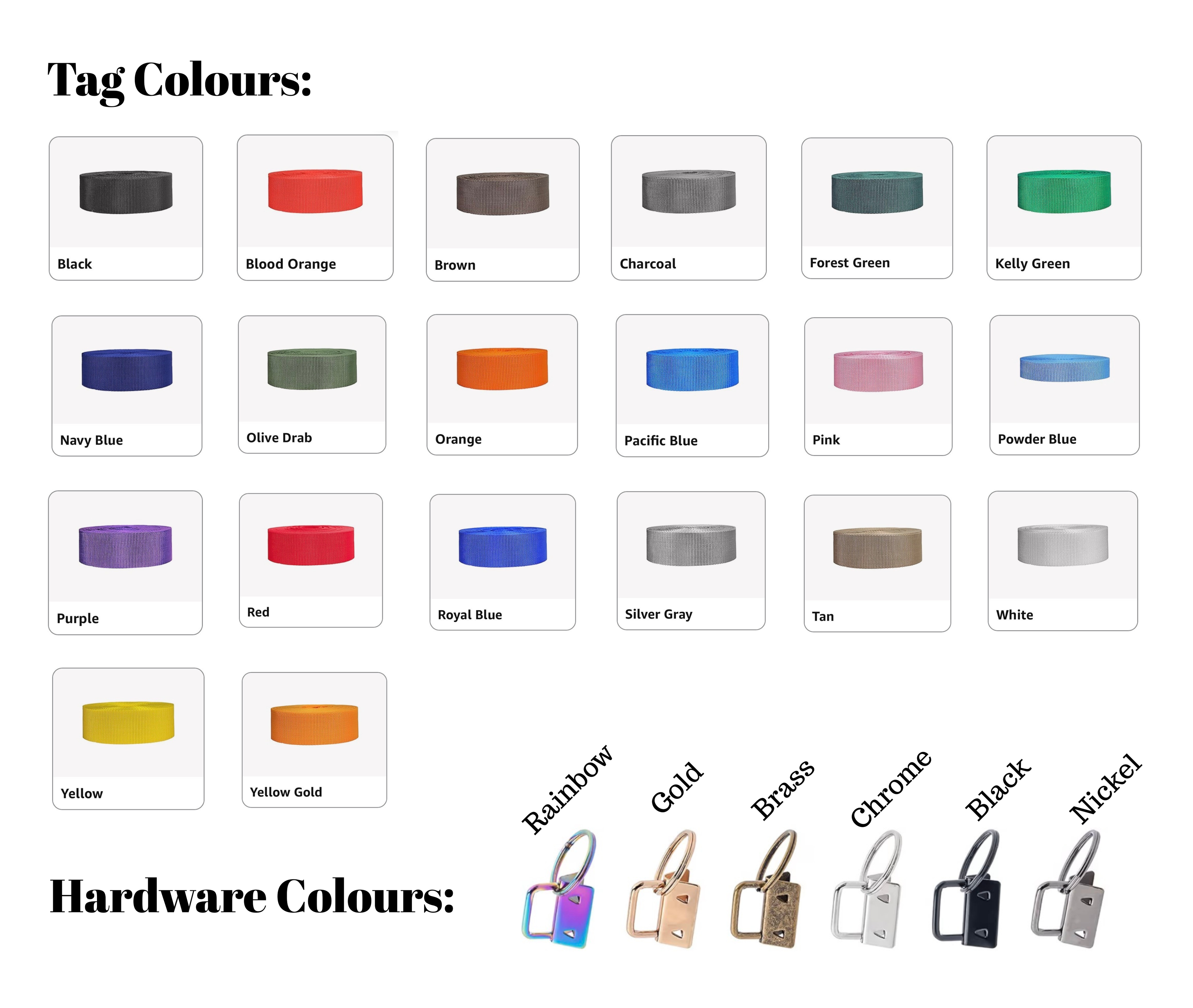 Single Custom Horse Blanket Tag